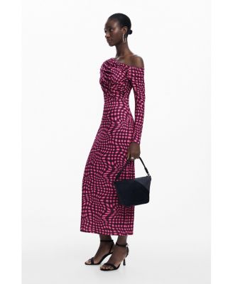 Women's Psychedelic checkered dress