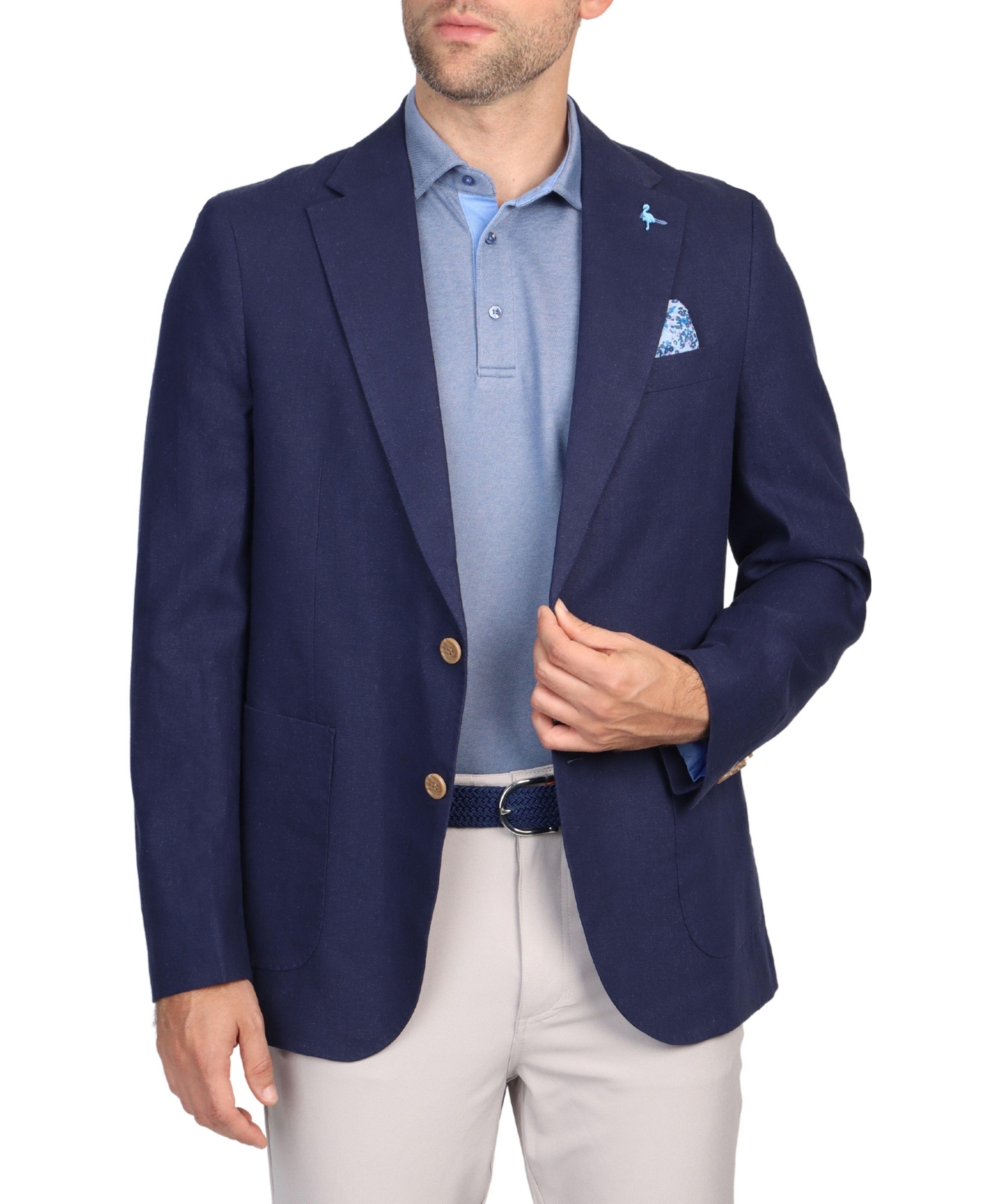 Tailorbyrd Men's Solid Linen Sportcoats