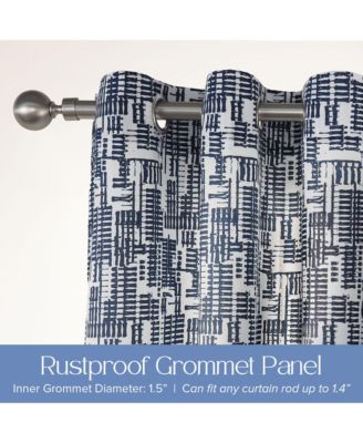 Outdoor Gobi Print UV Protected Privacy Grommet Curtain Panel, 52"×96"