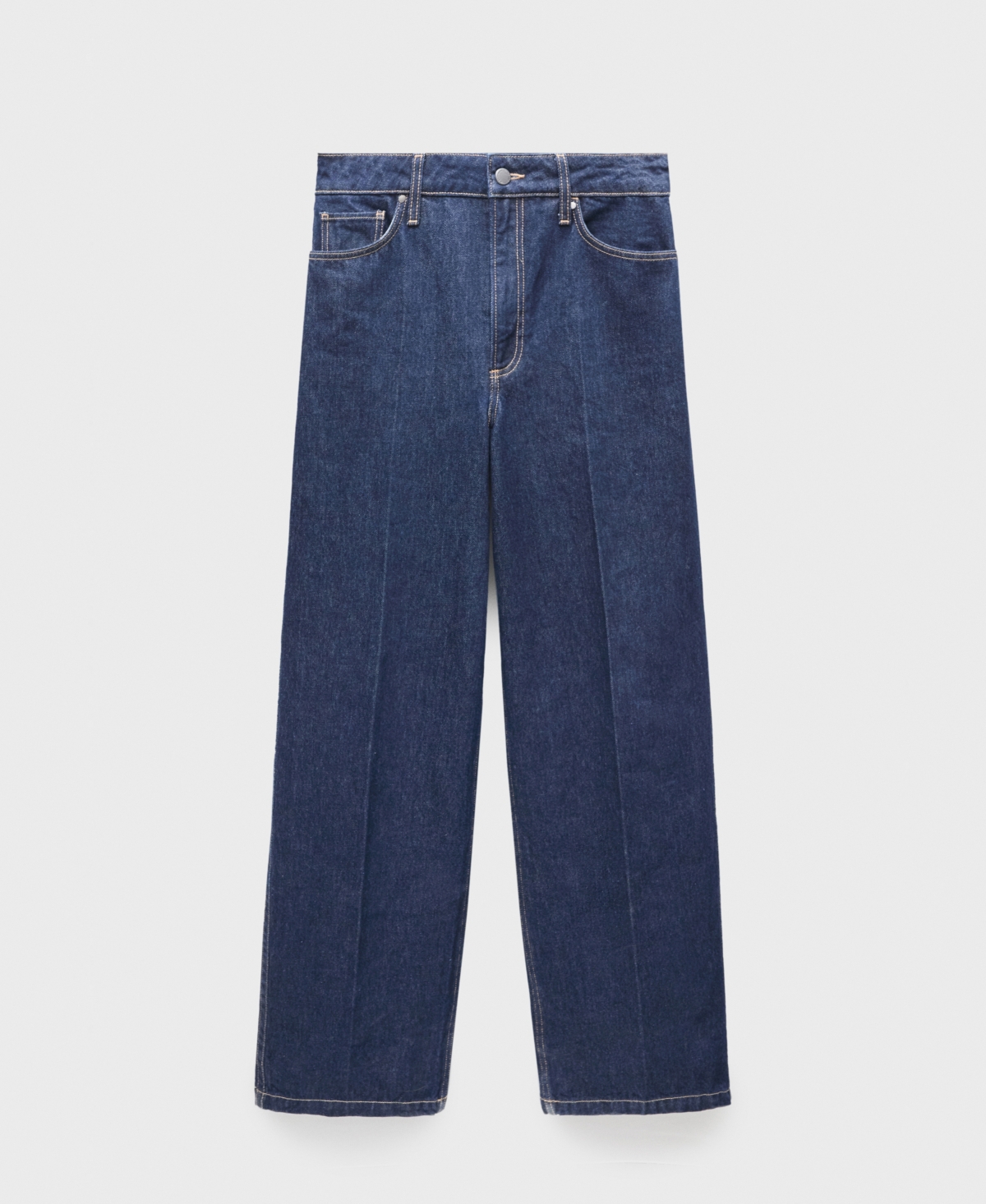 Mango Women's Brigitte Wide Leg High Rise Jeans