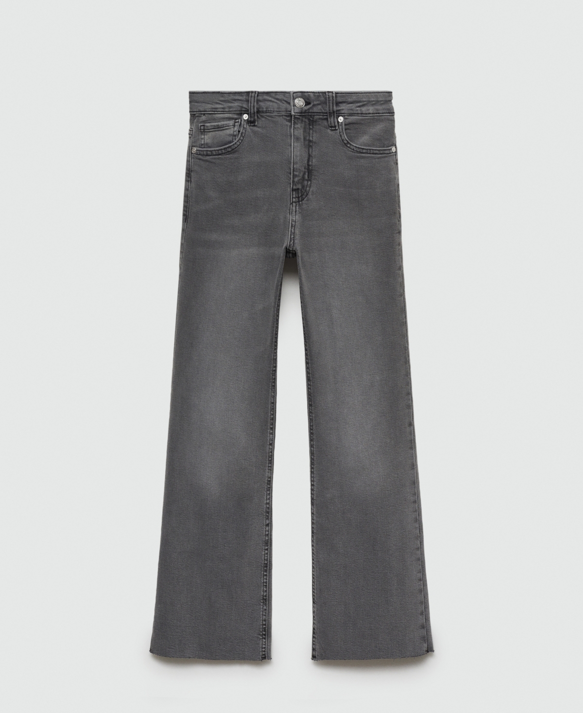 Mango Women's Sienna Flared Cropped Jeans