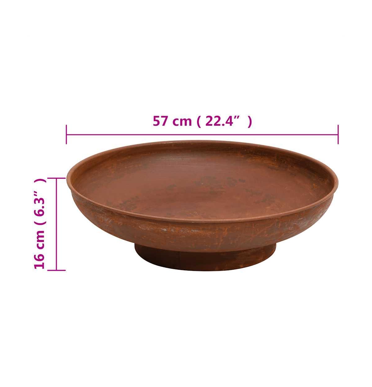 vidaXL Fire Pit 22.4
