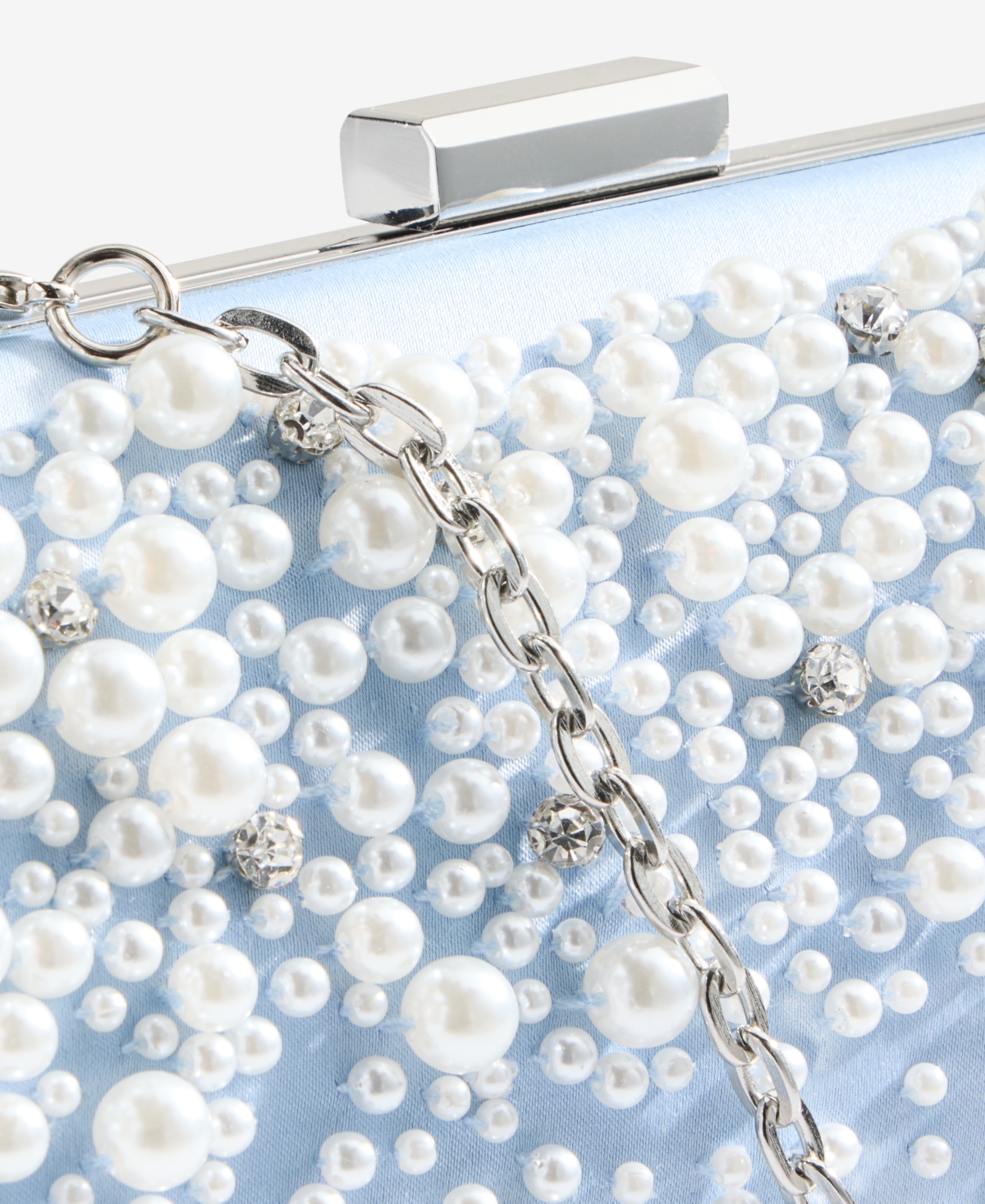 Inc International Concepts Ranndi Matte Satin Clutch Crossbody, Exclusively At Macy's In Bliss Blue