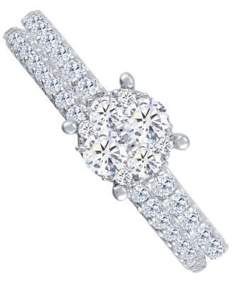 Diamond Classic Style Bridal Set (3/4 ct. t.w) in 14k White Gold