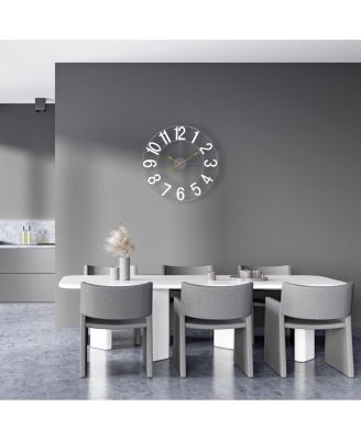 Large Wall Clock for Living Room Decor - Numeral Wall Clock for Kitchen Wall Clock Decorative