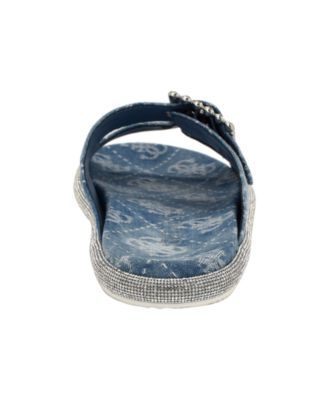 Women's Funzya Embellished Double Band Footbed Sandals