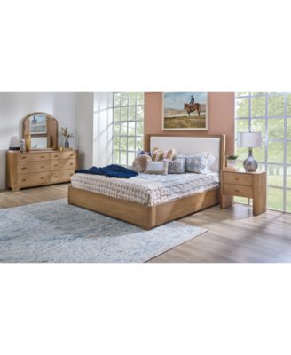 Furniture - Nordic 3 Pc. Queen Upholstered Set (Bed, Dresser & Nightstand)