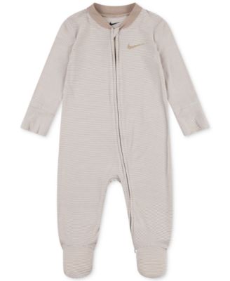 Baby Boy or Girl Viscose Striped Footed Coverall 