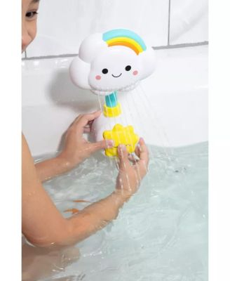 Toddler Bath Toy Shower Head, Manual Bathtub Shower Sprayer for Toddlers, Interactive Cloud Design Bath Toy