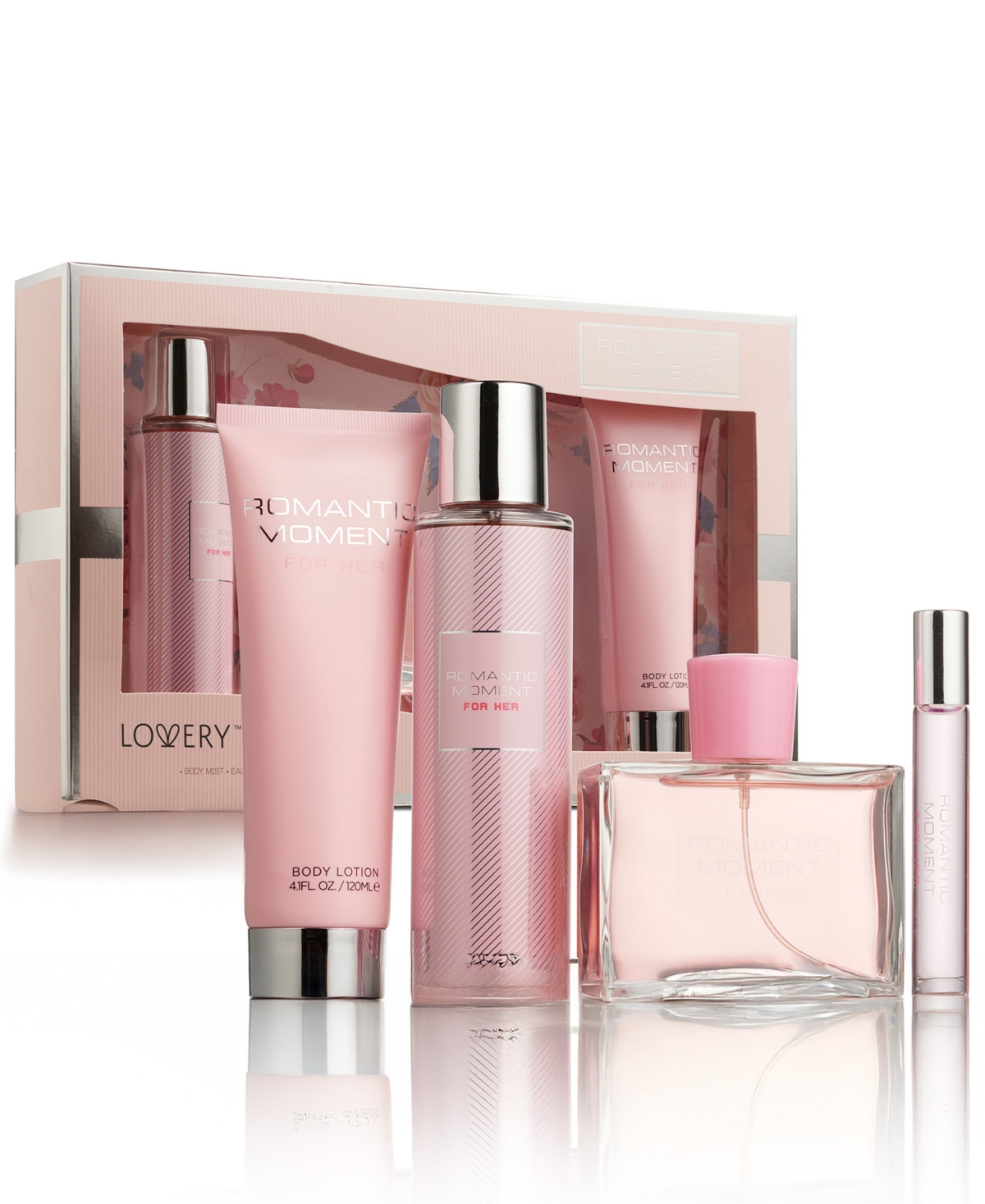 Lovery 4-pc. Limited-edition Romantic Moment Bath & Body Care Gift Set In No Color