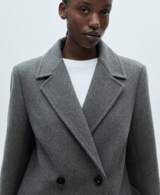 Women's Double-Breasted Wool Coat