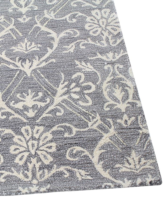 Macy's Fine Rug Gallery Orleans Elysian Grey 7'9" x 9'9" Area Rug Macy's