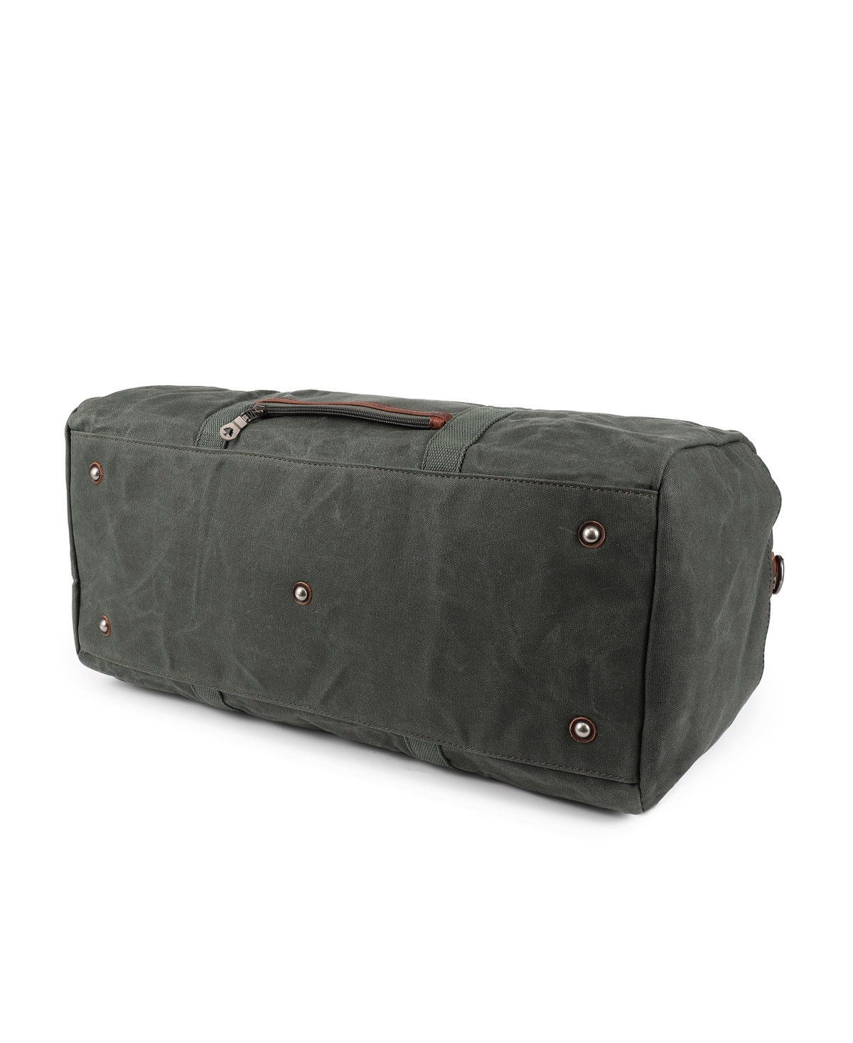 Tsd Brand Hillside Bee-wax Canvas Duffel Bag In Olive