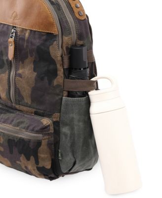 Mountain Leaf Utility Bee-Wax Canvas Backpack