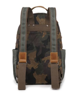 Mountain Leaf Utility Bee-Wax Canvas Backpack