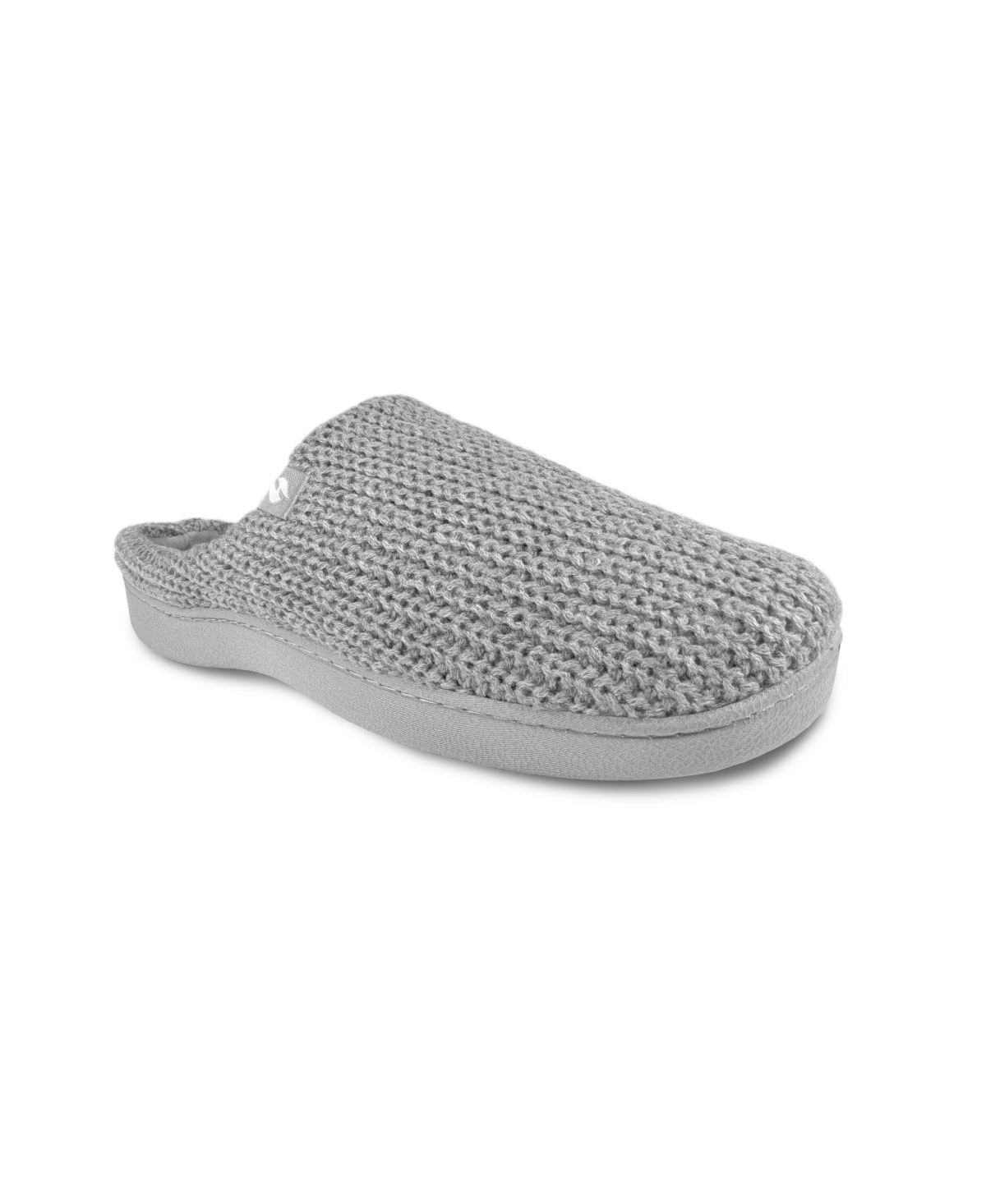Women's Audrey Rib Knit Scuff Slipper - Gray