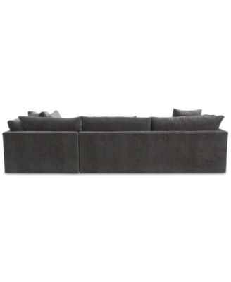 CLOSEOUT! Merten 3-Pc. Fabric Sectional Sofa, Exclusively at Macys