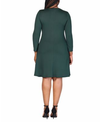 Plus Size Flared Dress