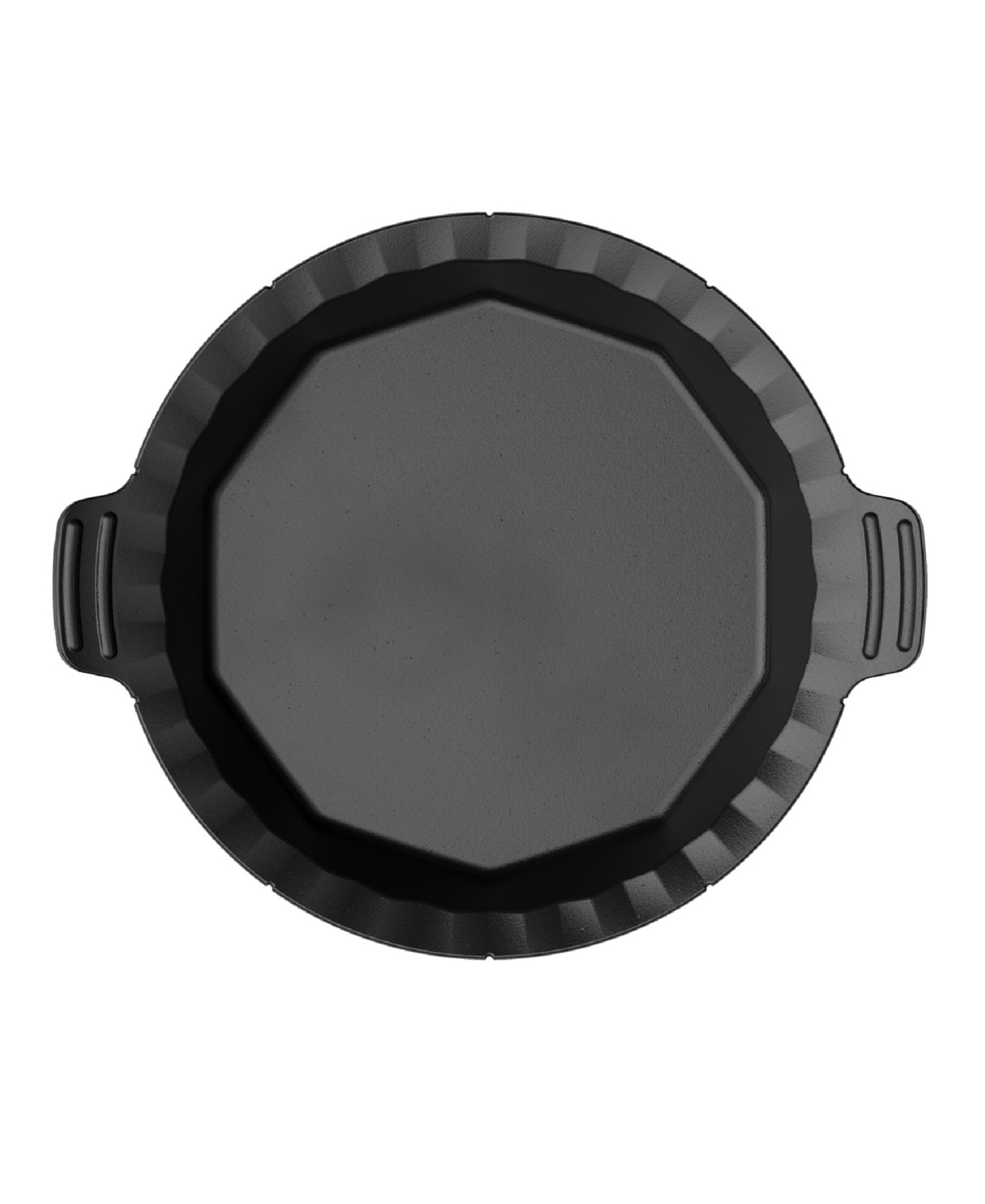 Outset Cast Iron 10" Pie Pan In Black