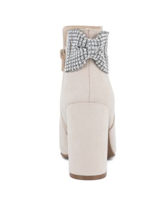 Women's Evvie Bow Block Heel Dress Booties