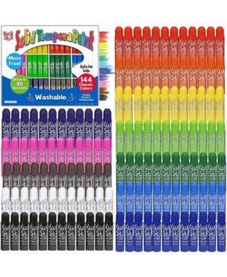 Solid Tempera Paint Sticks Class Pack 144/Pkg-Classic Colors,