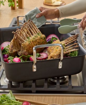 Hard-Anodized Nonstick 16-Inch Roasting Pan with Rack