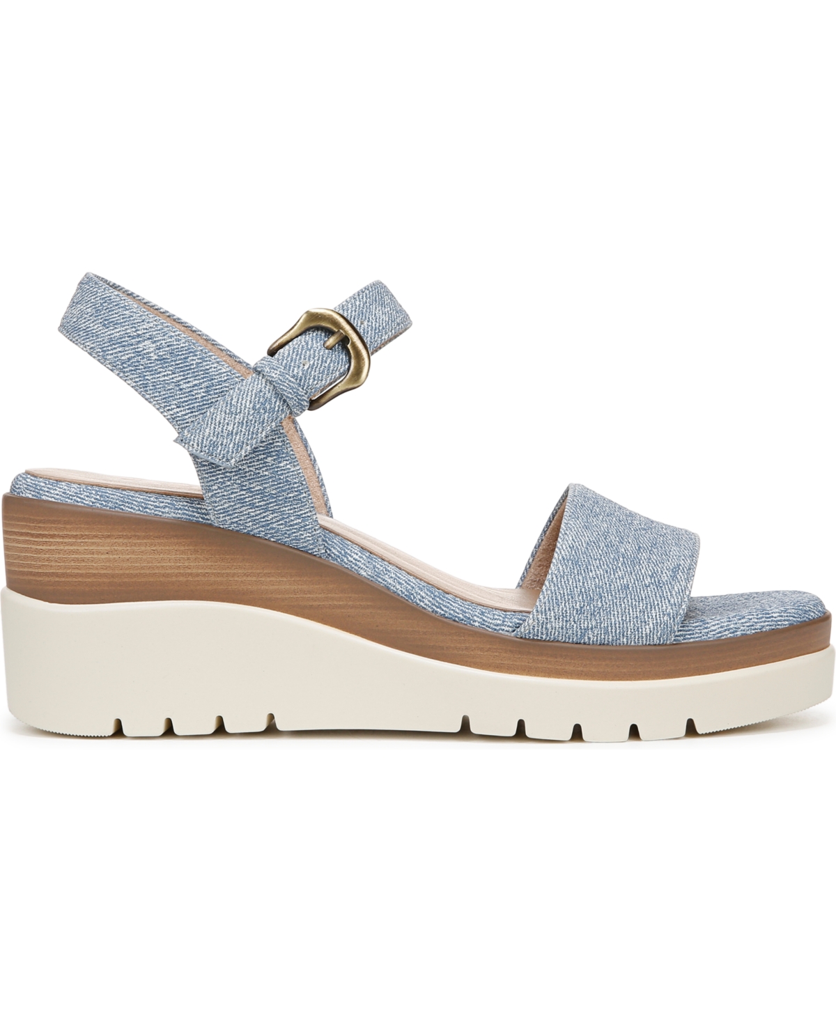SOUL NATURALIZER WOMEN'S GRACIELA ROUND OPEN TOE WEDGE SANDALS 