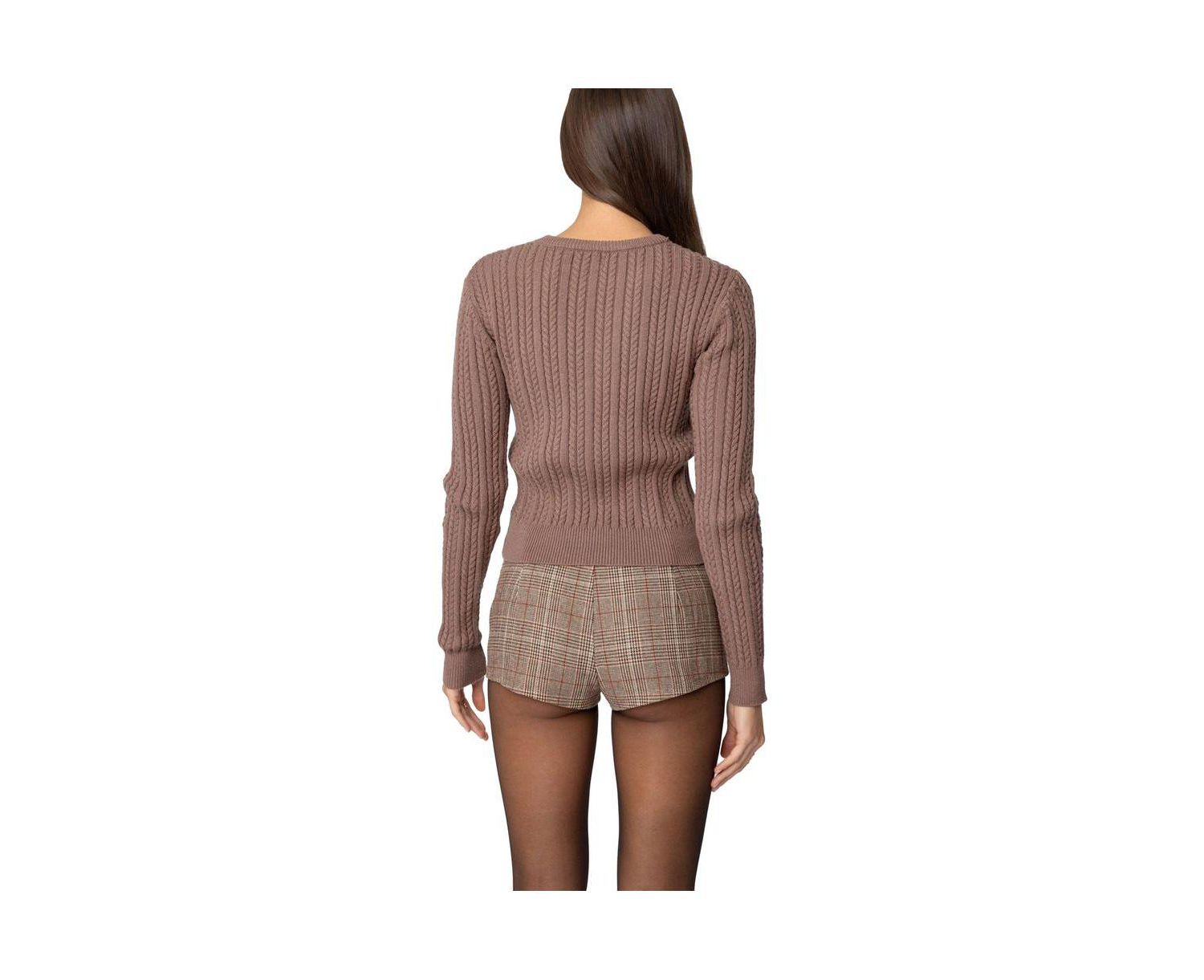 Women's Beverly Bow Cable Knit Sweater