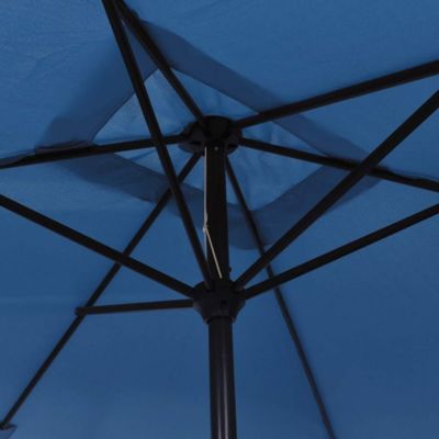 Garden Parasol with Metal Pole 118"x78.7" Azure