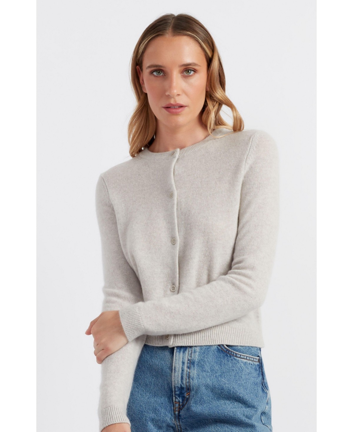 Женские Chinti & Parker Women's Pure Cashmere Summer Cropped Cardigan — фото 1
