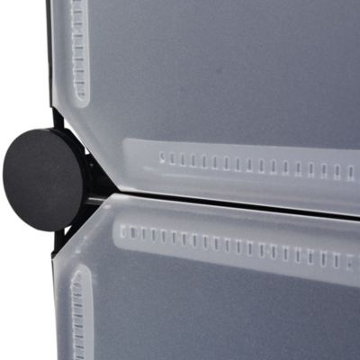 Plastic panels, Steel frames Large Shoe Organizer