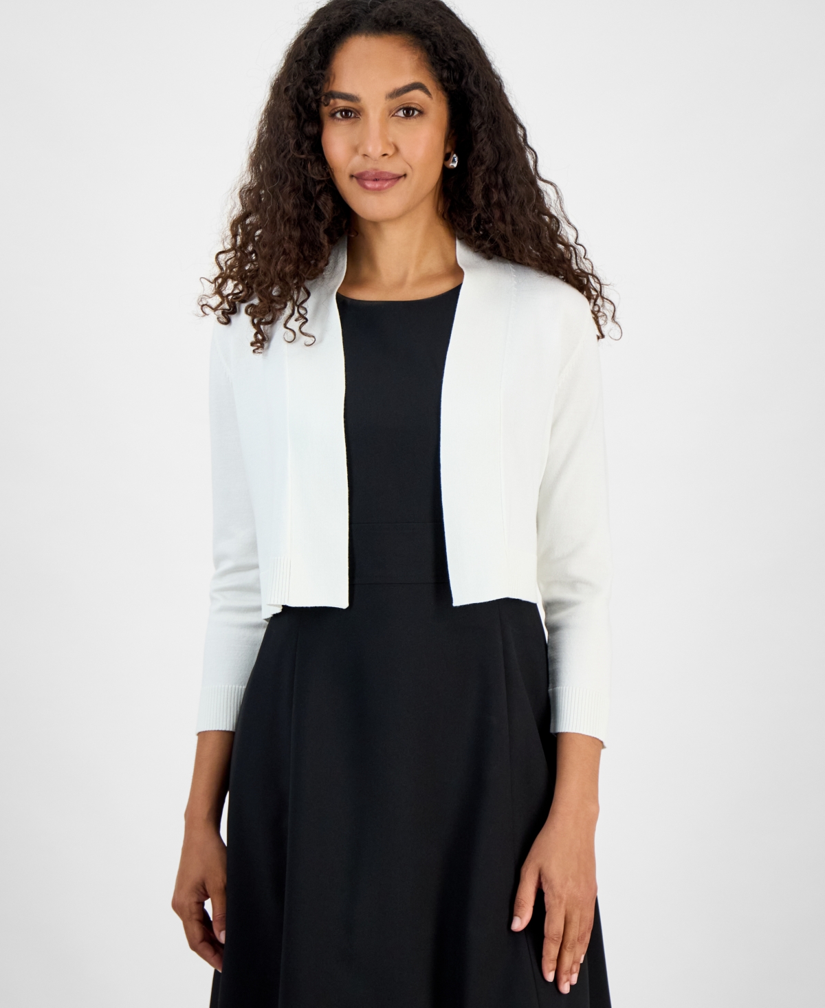 Women's Long Sleeve Shrug Sweater - Vanilla Ice