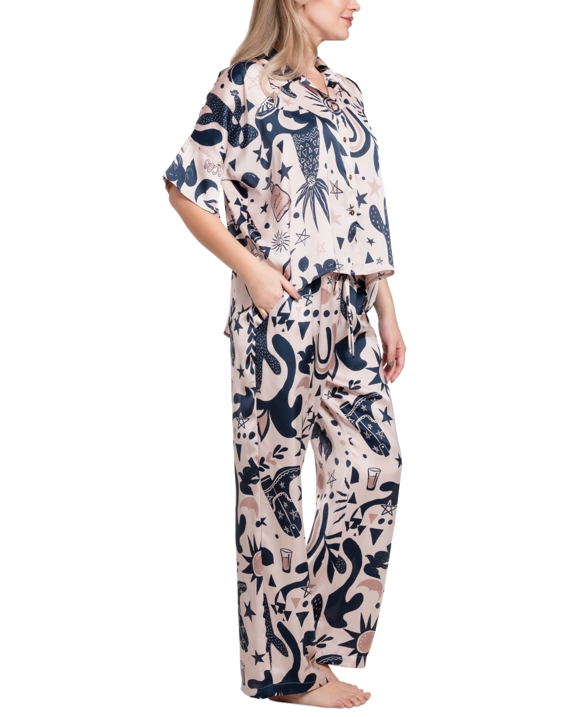 Midnight Bakery Women's Satin Sunrise Pajama Set