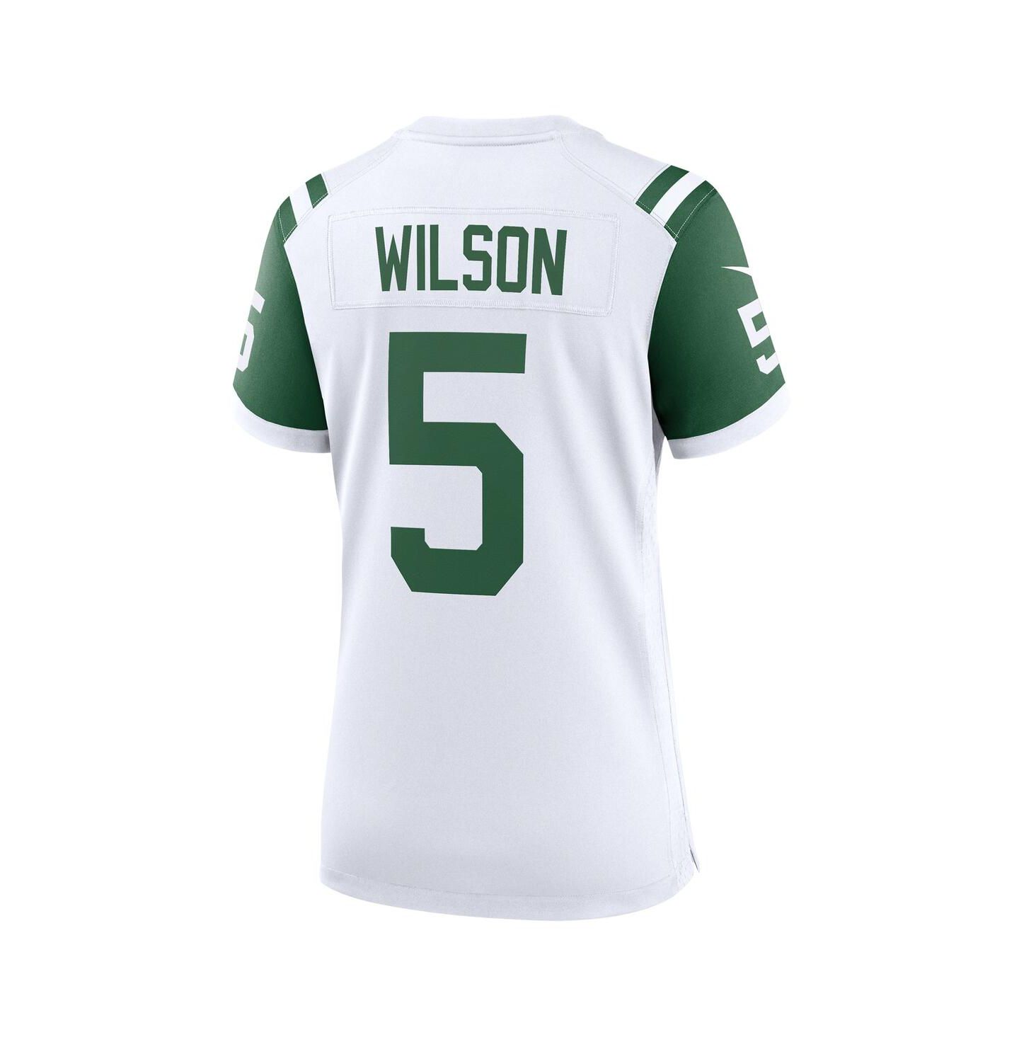 Женский топ Nike Garrett Wilson White New York Jets Classic Alternate Game Jersey — фото 2