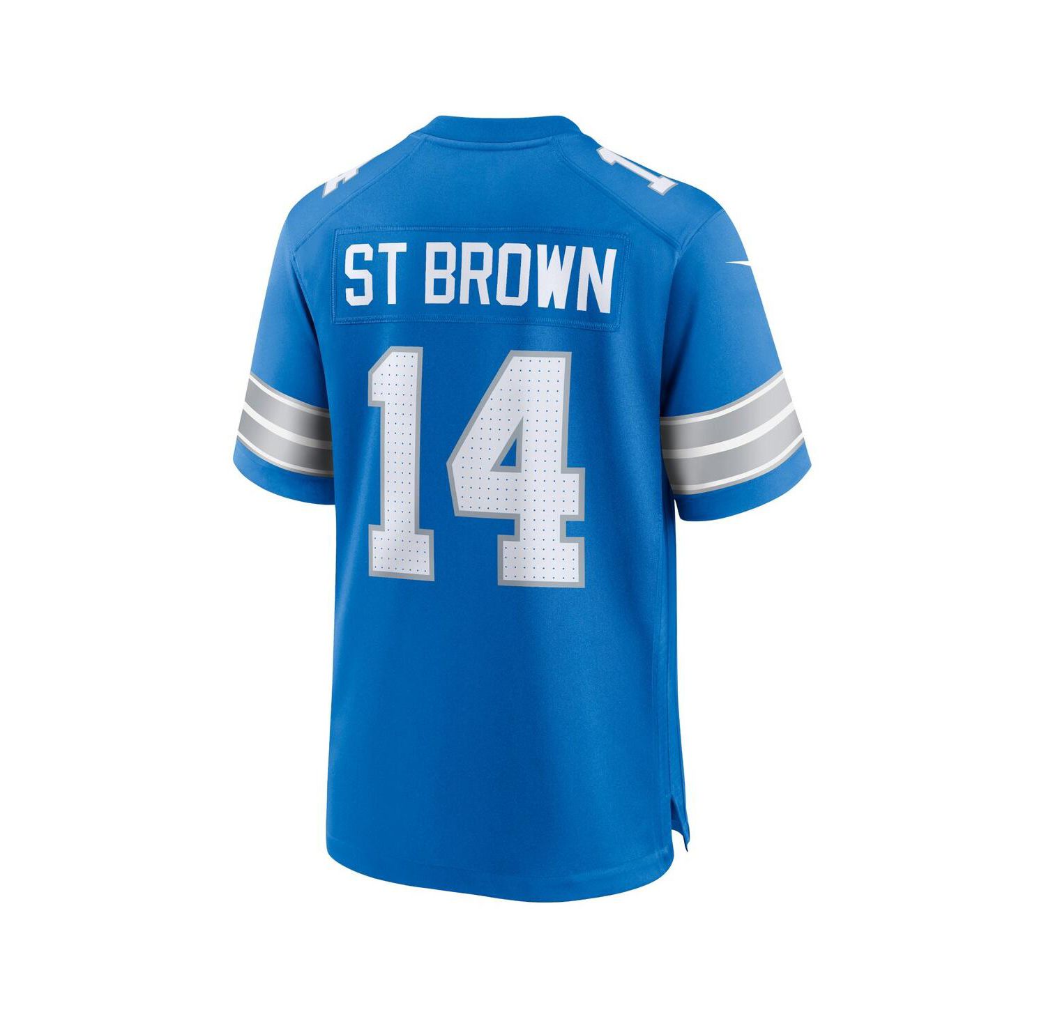 Men's Amon-Ra St. Brown Blue Detroit Lions Game Jersey
