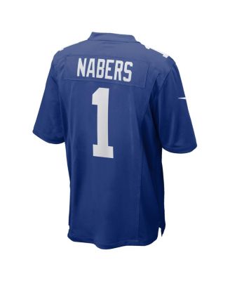 Men's Malik Nabers Royal New York Giants Player Game Jersey