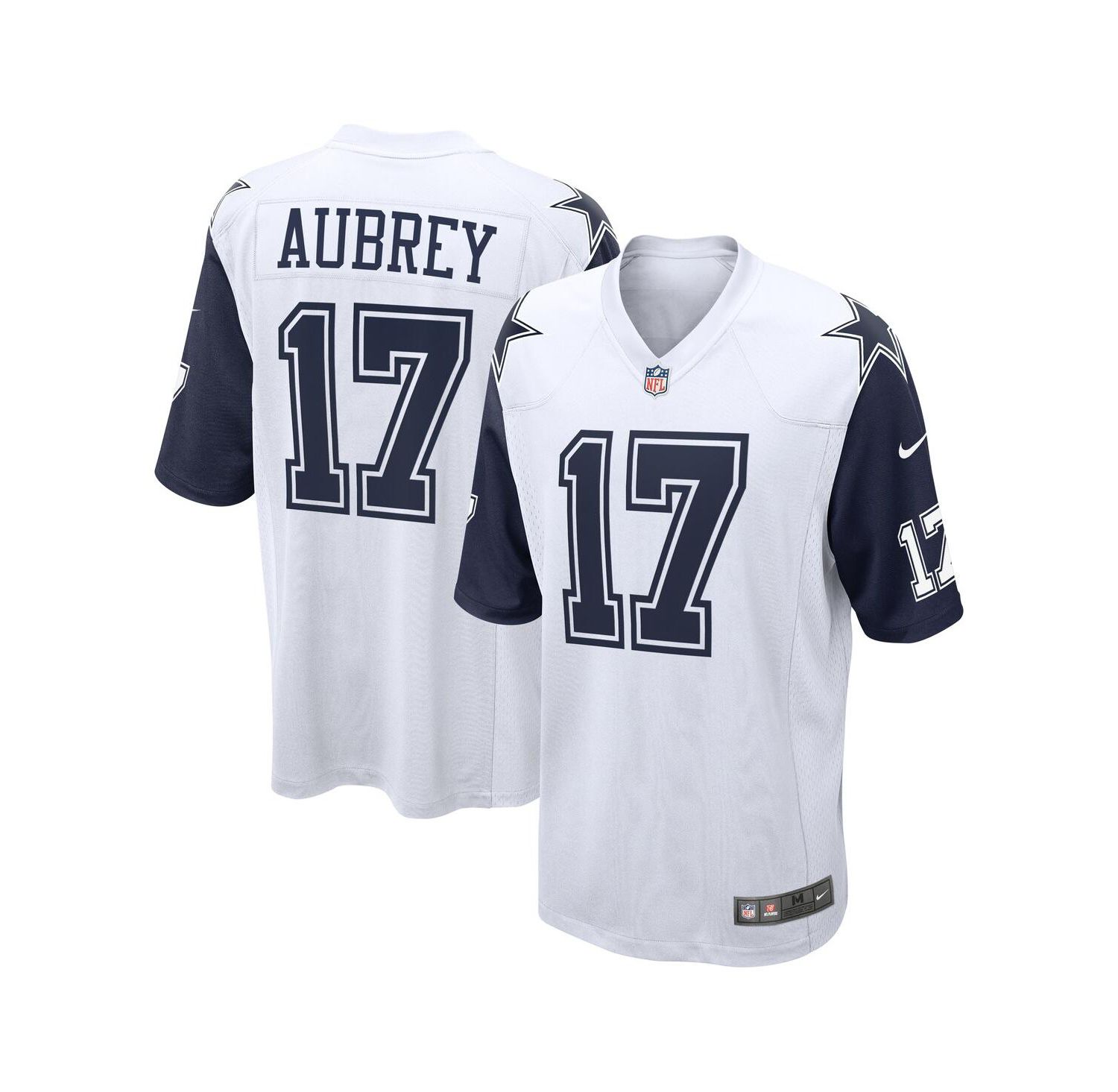 Men's Brandon Aubrey White Dallas Cowboys Game Jersey