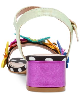 Women's Emerry Two-Piece Butterfly Low Block-Heel Sandals