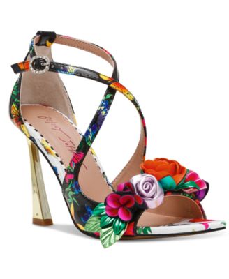 Women's Mikah Floral Stiletto Dress Sandals