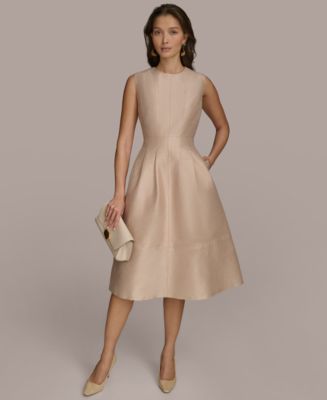Donna Karan New York Women's Jewel-Nevk Sleeveless A-Line
