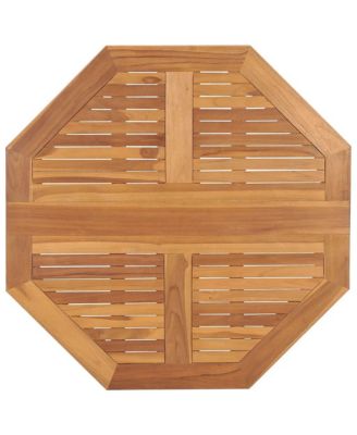 Folding Patio Dining Table 35.4"x35.4"x29.5" Solid Teak Wood
