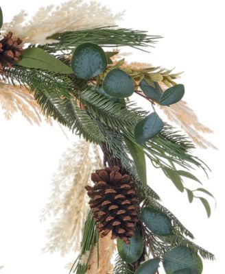 6" Eucalyptus and Pampas Arrangement