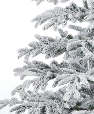 7.5' Artificial Jackson Flocked Pine Tree