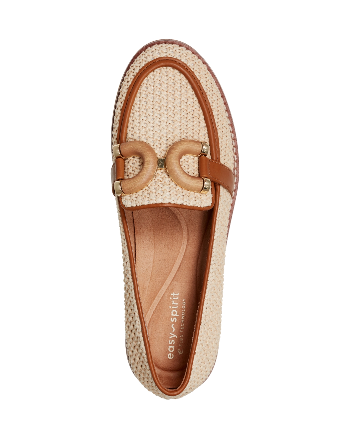 Shop Easy Spirit Women's Vanda Woven Eflex Loafers In Light Natural