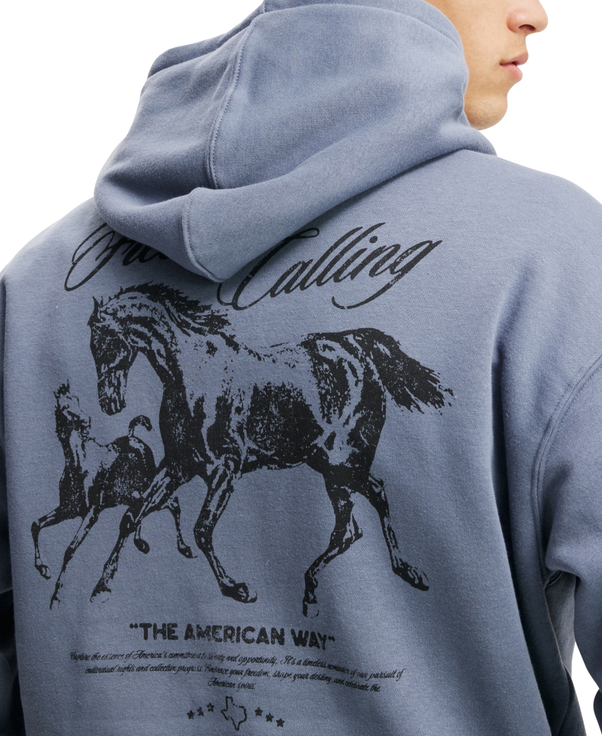 COTTON ON MEN'S BOX FIT GRAPHIC HOODIE 