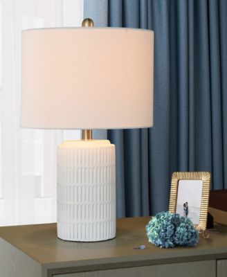 21" Metal Joni Ceramic Table Lamp