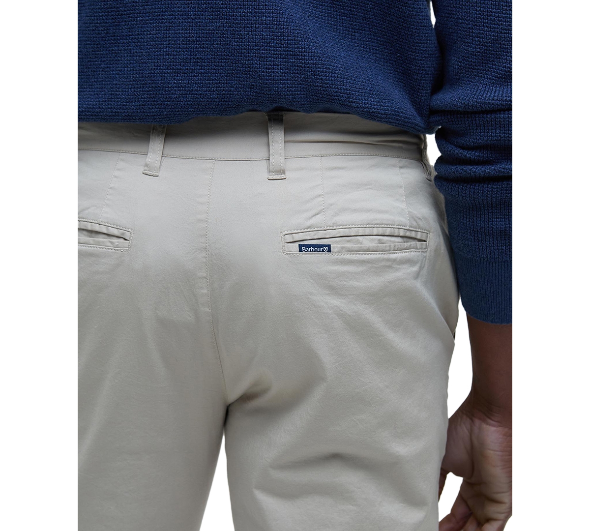 Shop Barbour Men's Tailored-fit Lightweight Stretch Chino Pants In Mist