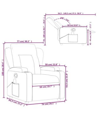1 piece Polyester Massage Recliner Chair