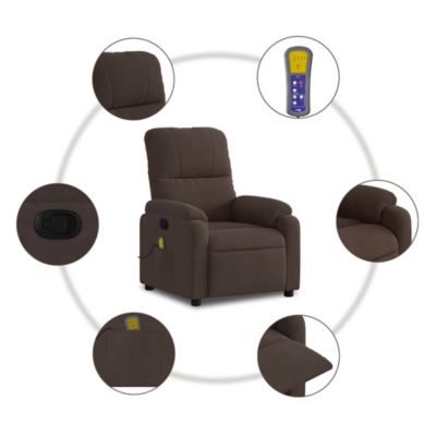 Massage Recliner Chair Brown