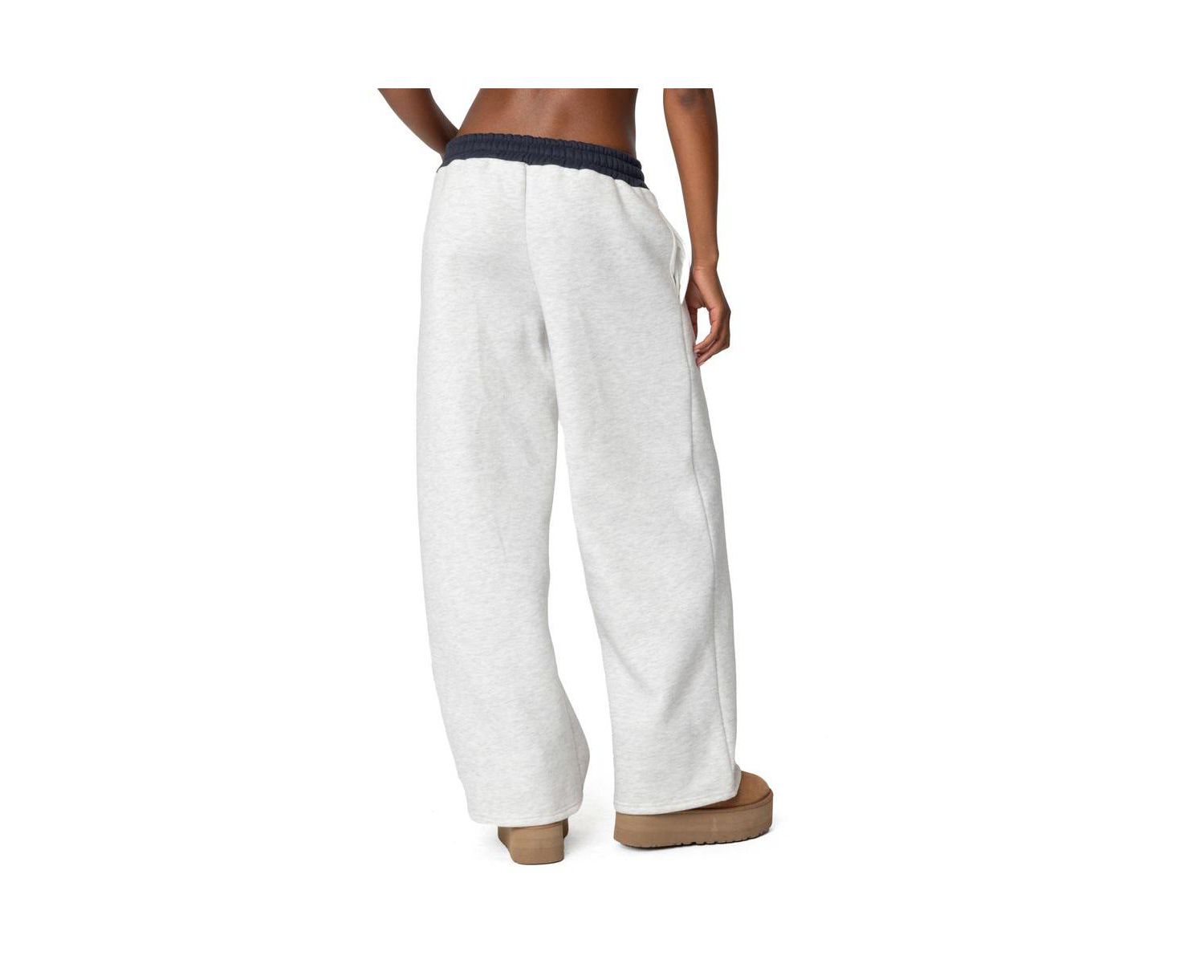 Women's Contrast Embroidered Sweatpants